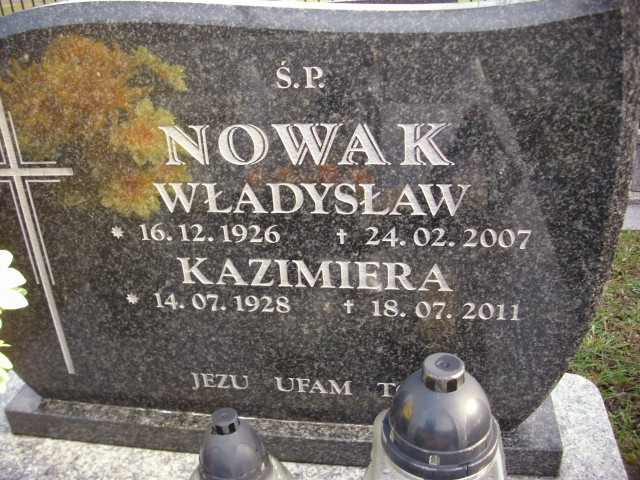 Władysław Nowak 1926 Chrzanów - Grobonet - Wyszukiwarka osób pochowanych