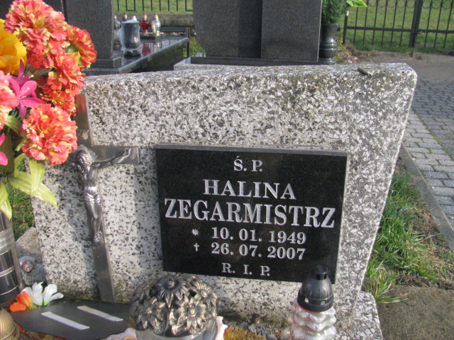 Halina Zegarmistrz 1949 Chrzanów - Grobonet - Wyszukiwarka osób pochowanych