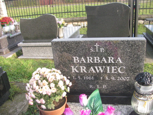 Barbara Krawiec 1961 Chrzanów - Grobonet - Wyszukiwarka osób pochowanych