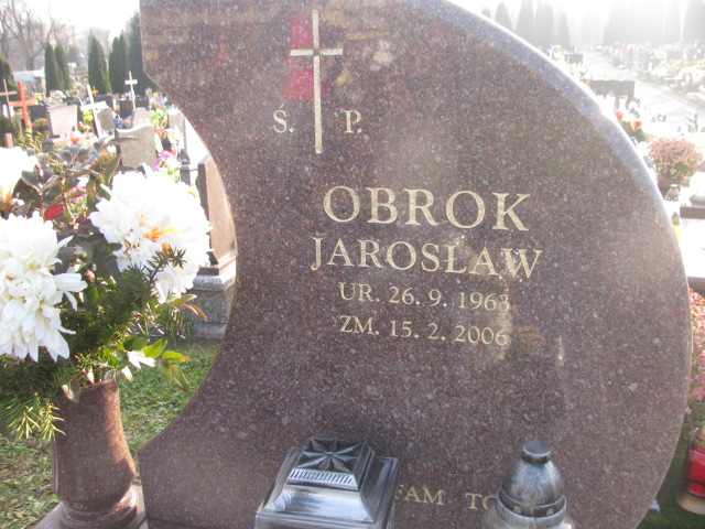 Jarosław Tadeusz Obrok 1963 Chrzanów - Grobonet - Wyszukiwarka osób pochowanych