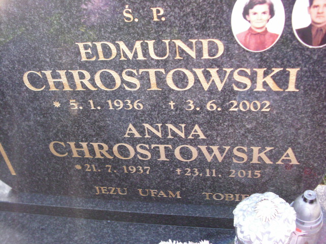 Anna Chrostowska 1937 Chrzanów - Grobonet - Wyszukiwarka osób pochowanych