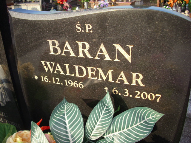 Waldemar Baran 1966 Chrzanów - Grobonet - Wyszukiwarka osób pochowanych