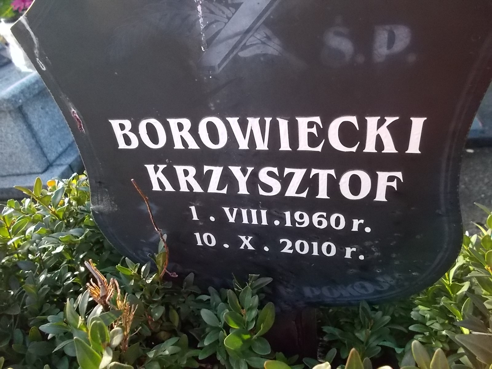Krzysztof Borowiecki 1960 Chrzanów - Grobonet - Wyszukiwarka osób pochowanych