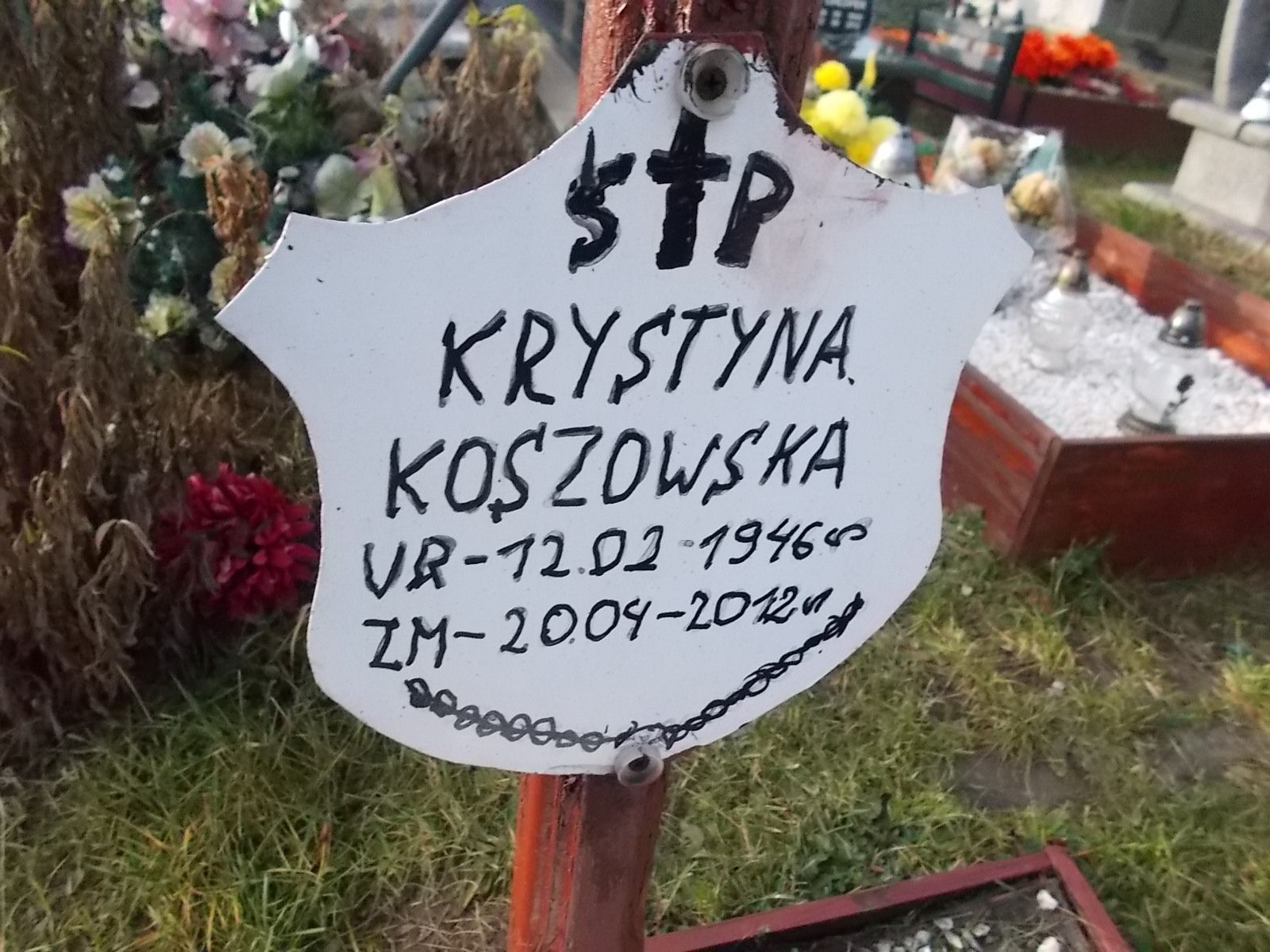 Krystyna Koszowska 1946 Chrzanów - Grobonet - Wyszukiwarka osób pochowanych