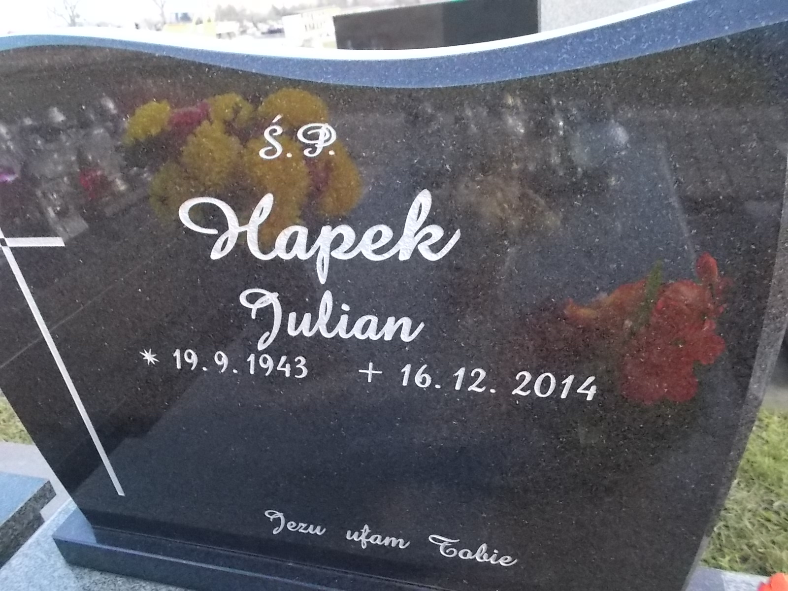 Julian Hapek 1945 Chrzanów - Grobonet - Wyszukiwarka osób pochowanych