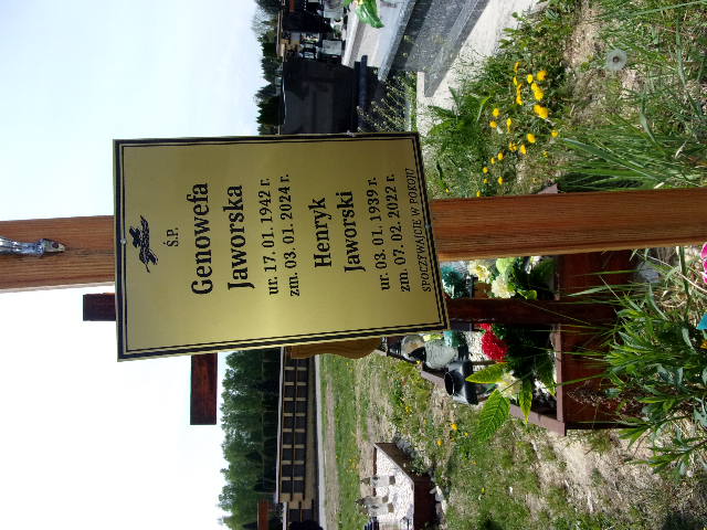 Genowefa Jaworska 1942 Chrzanów - Grobonet - Wyszukiwarka osób pochowanych