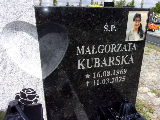 Małgorzata Kubarska 1969 Chrzanów - Grobonet - Wyszukiwarka osób pochowanych