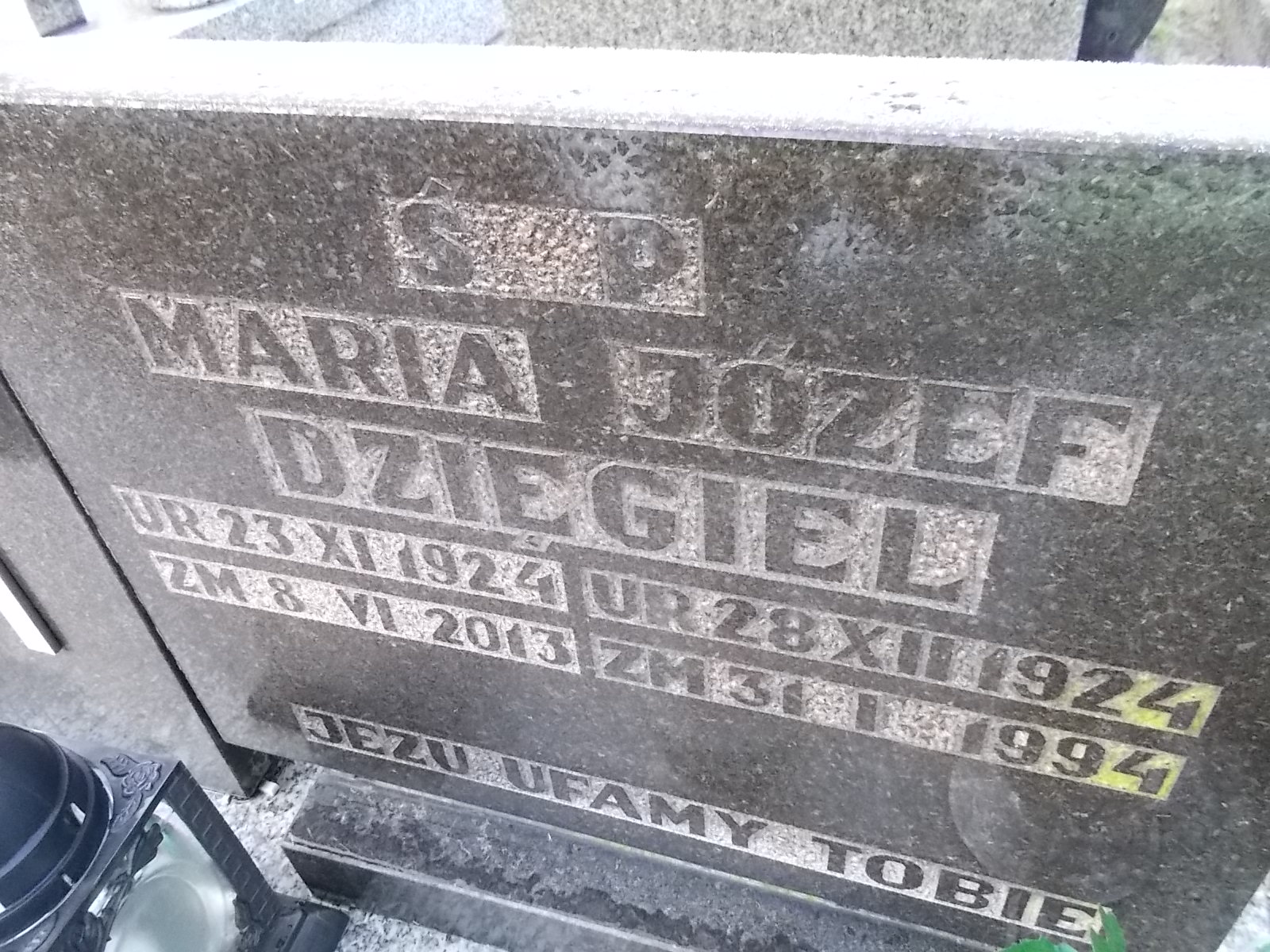 Józef Dzięgiel 1924 Chrzanów - Grobonet - Wyszukiwarka osób pochowanych