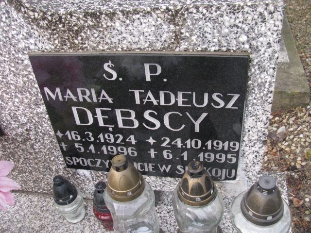 Tadeusz Dębski 1919 Chrzanów - Grobonet - Wyszukiwarka osób pochowanych