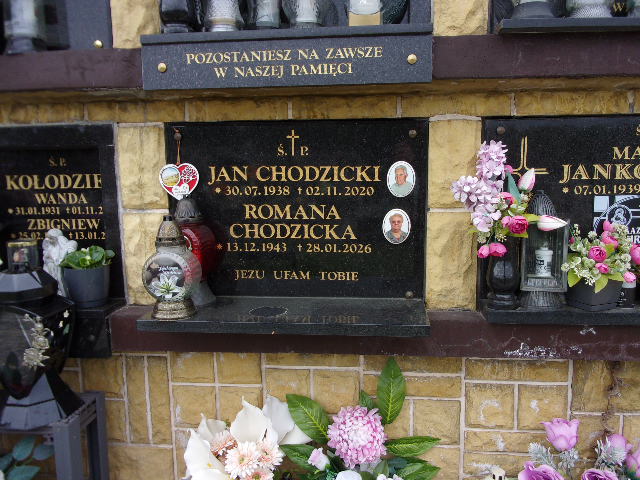 Romana Chodzicka 1943 Chrzanów - Grobonet - Wyszukiwarka osób pochowanych